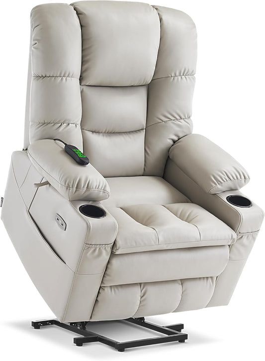 Dual Motor Power Lift Recliner Chair with Massage and Dual Heating,