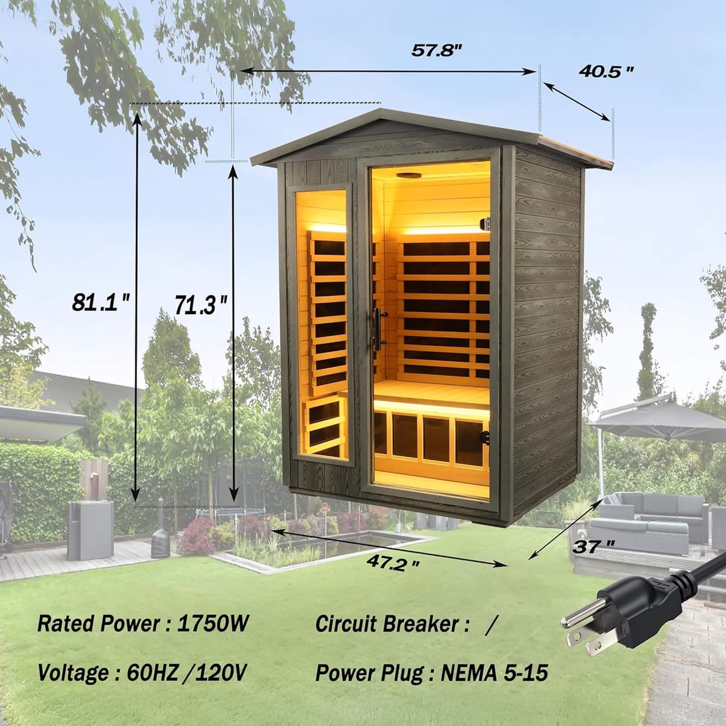 Riva Outdoor Infrared Sauna