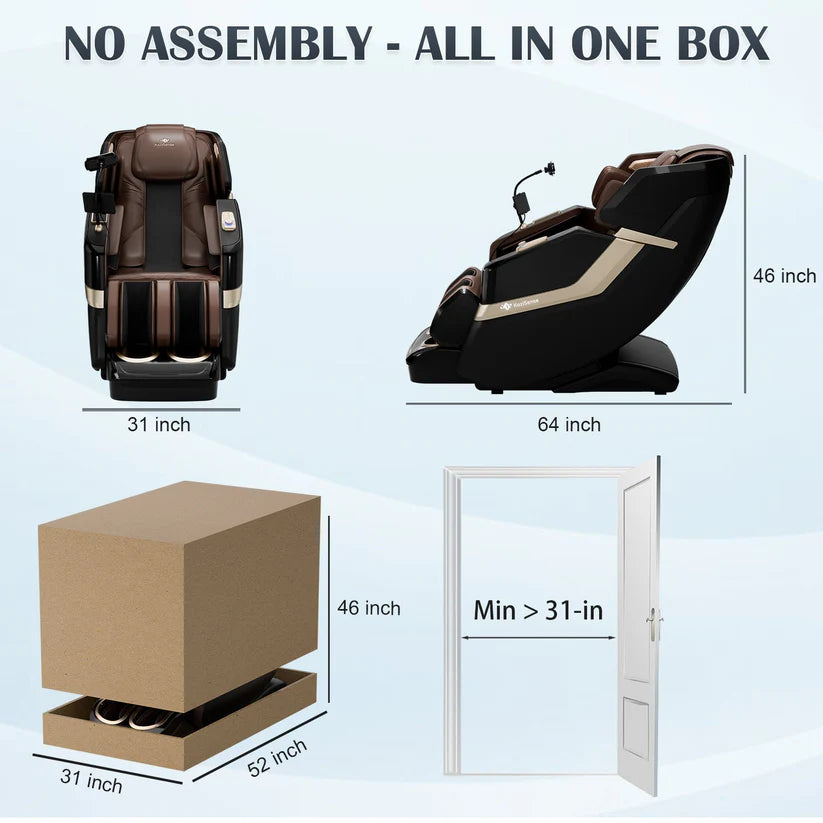 KoziSense KZ-313 Massage Chair (Black)