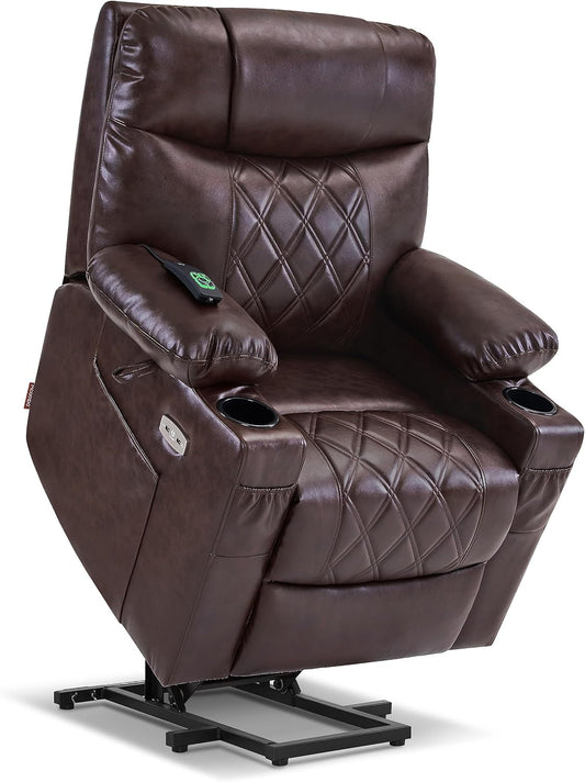 Small Size Power Lift Recliner Chair Sofa with Massage and Dual