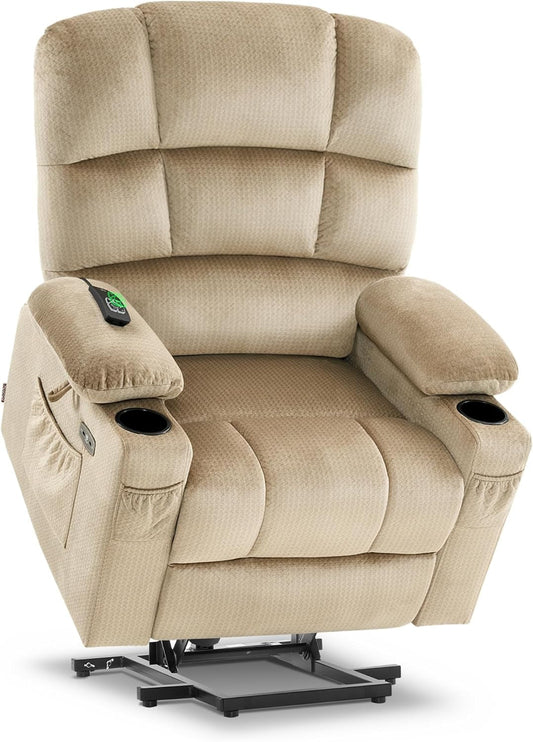 Dual Motor Power Lift Recliner Chair with Massage and Heat