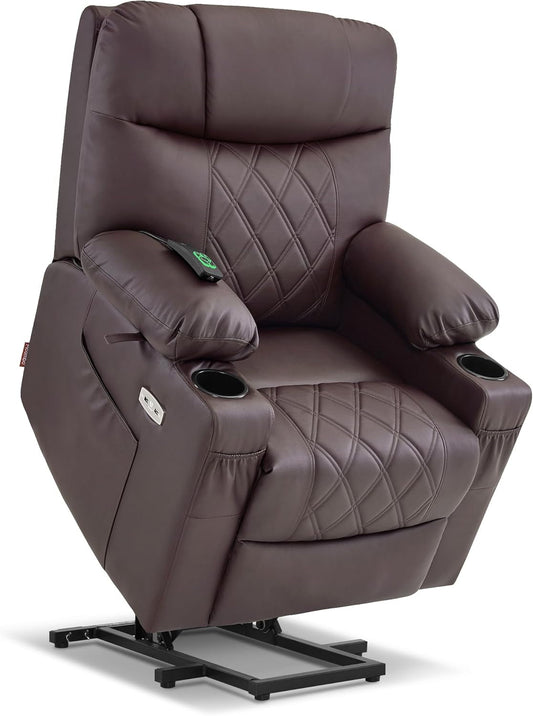 Small Size Power Lift Recliner Chair Sofa with Massage and Dual