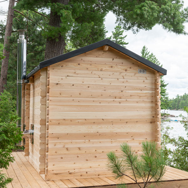 CT Georgian Cabin Sauna – Front Porch