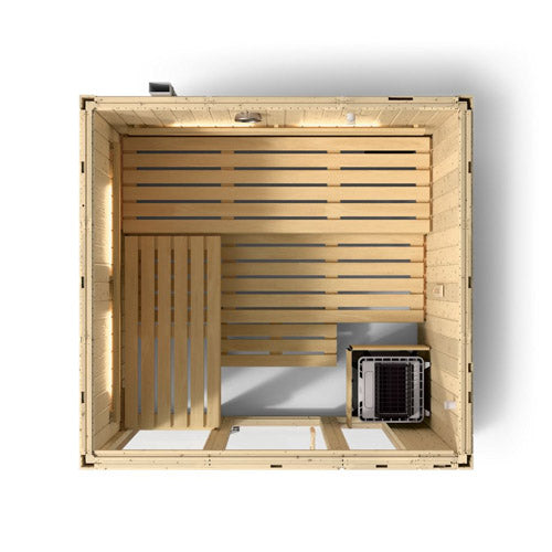Kohler C1 (Scandinavian Spruce) Indoor Sauna Kit Up to 5 Persons