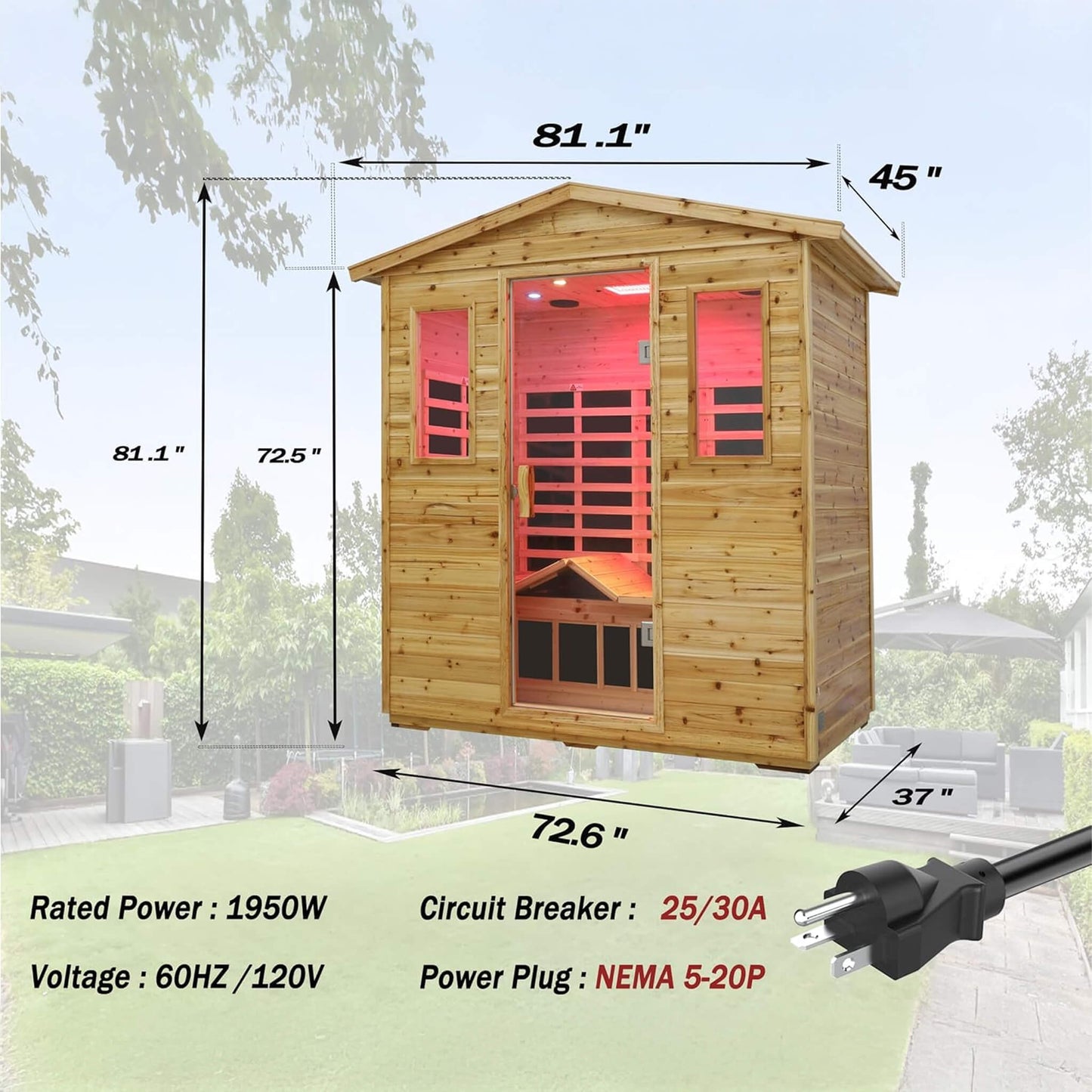 Kora Full Spectrum Outdoor Infrared Sauna