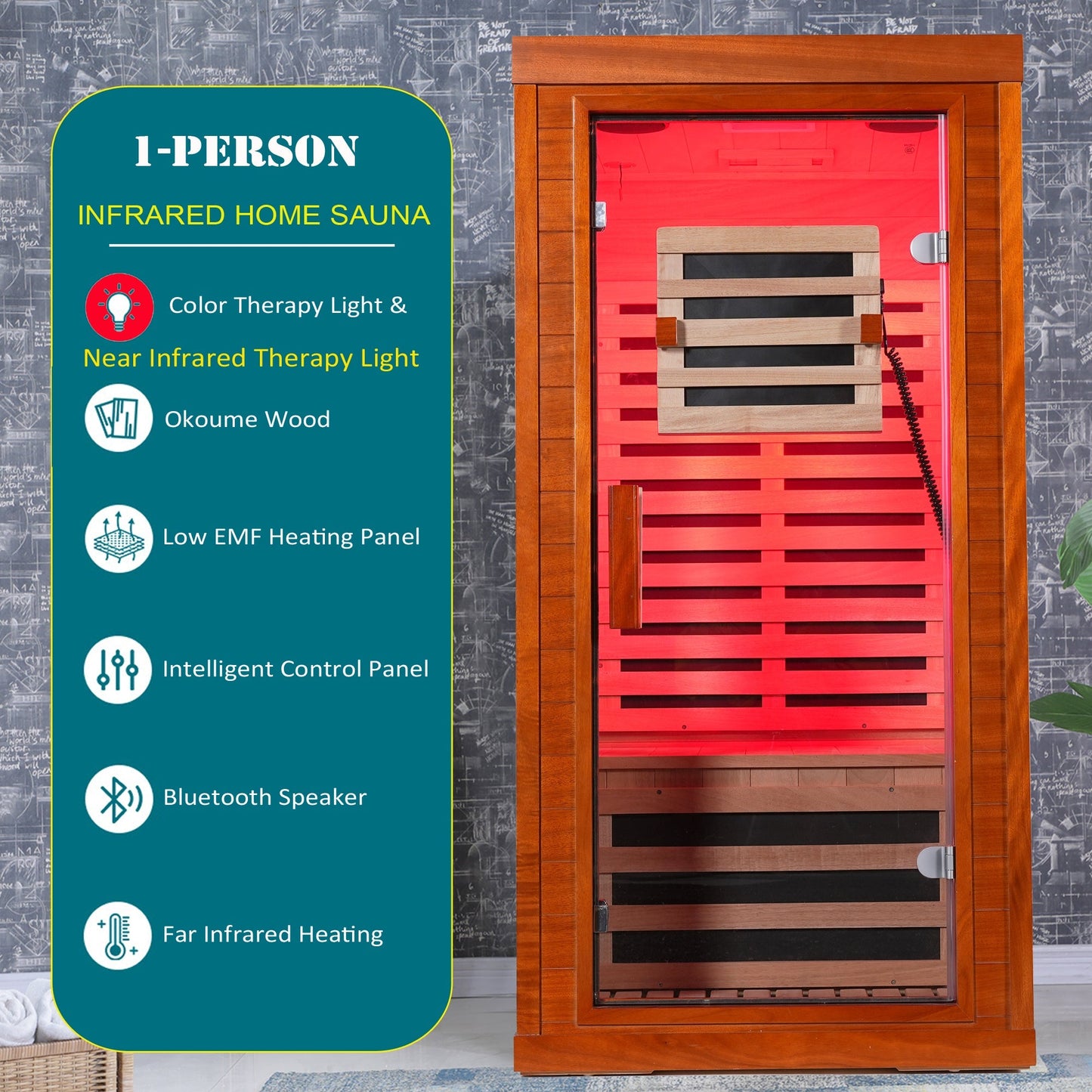Full Spectrum Infrared Sauna for 1