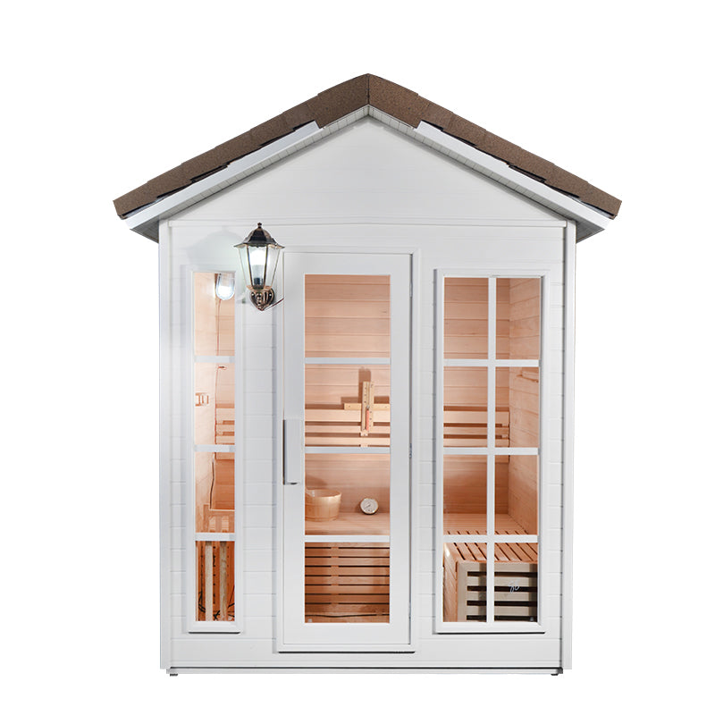 SAUNA EVOLUTION®  Garden Waterproof Traditional Sauna Steam Room Cabin 01