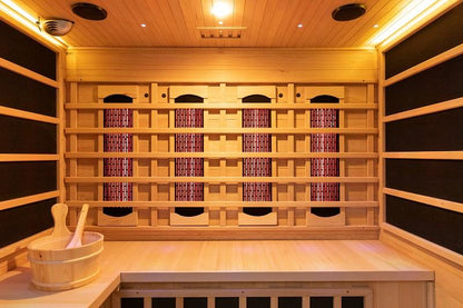 SAUNA EVOLUTION® Double Layer Bench Steam and Infrared Indoor Sauna Room Dual System 07