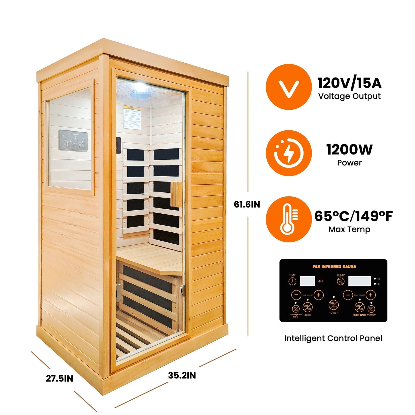 1 Person Infrared Sauna Room