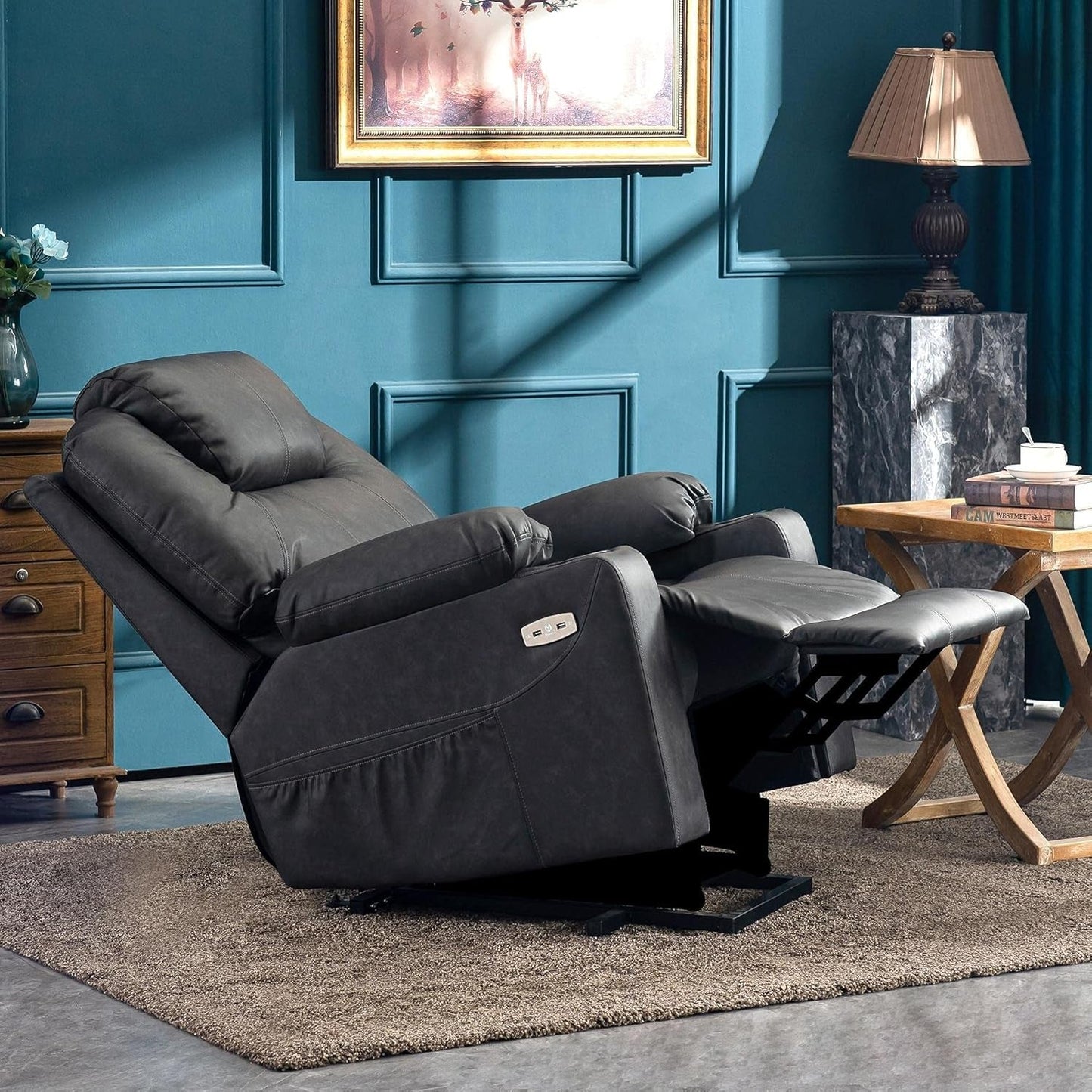 Electric Power Lift Recliner Chair Sofa with Massage and Heat