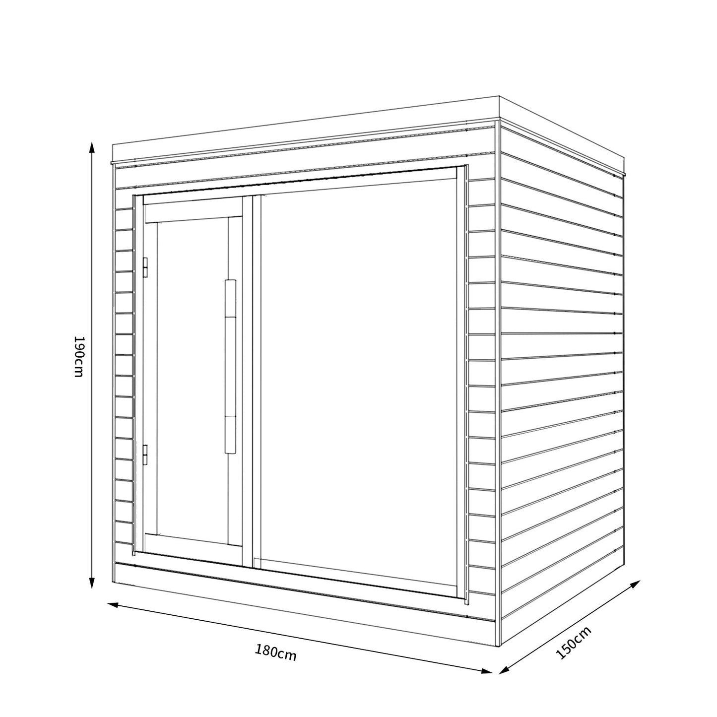 SAUNA EVOLUTION®  Indoor Dual-System Luxury Cabin Sauna Luna - 4