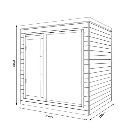 SAUNA EVOLUTION®  Indoor Dual-System Luxury Cabin Sauna Luna - 4