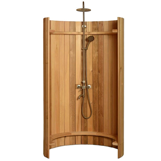 SAUNA EVOLUTION® Curved Rinse Outdoor Shower