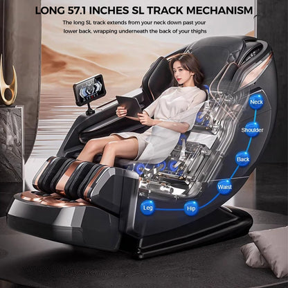 WANKO Bliss SL-Track Zero Gravity Full Body Recliner Massage Chair