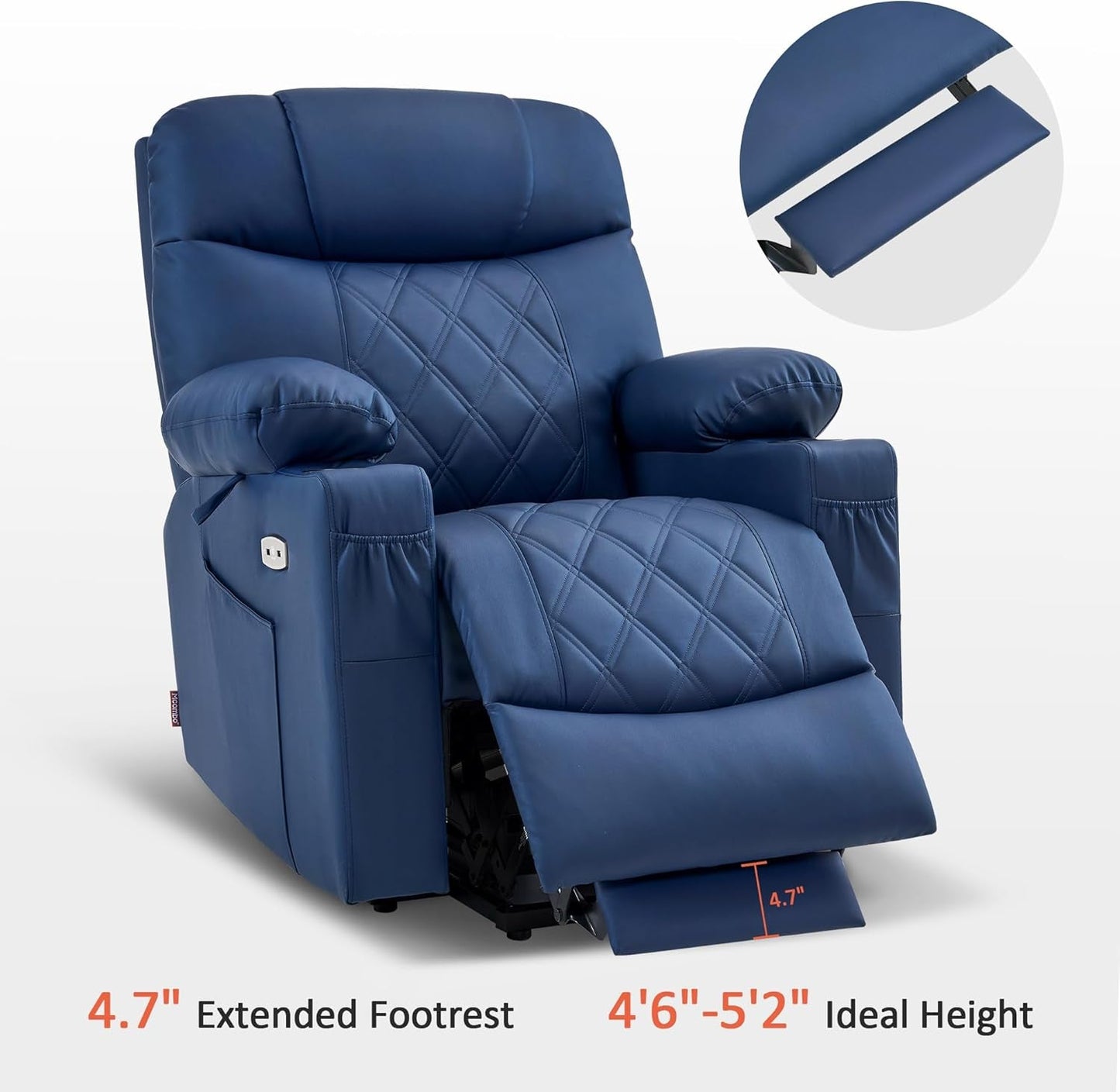 Small Size Electric Power Lift Recliner Chair Sofa with Massage and Heat