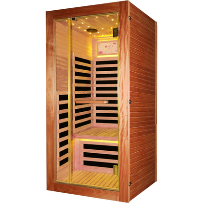 Infrared Sauna Room for 1 (American White Oak)