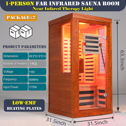 Full Spectrum Infrared Sauna for 1