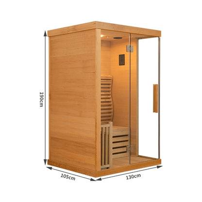 SAUNA EVOLUTION® Commercial Finnish Bath Home Sauna Indoor Steam Room Glass 03