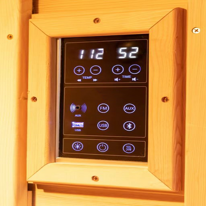 SAUNA EVOLUTION®  Hemlock Round Indoor Sauna Room Far Infrared 08