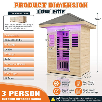 Zurich Outdoor Infrared Sauna