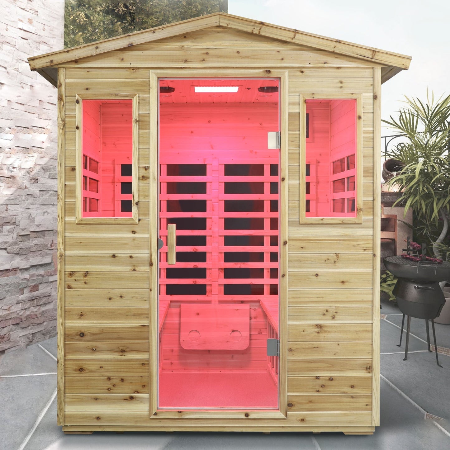 Outdoor Infrared Sauna Room for 4