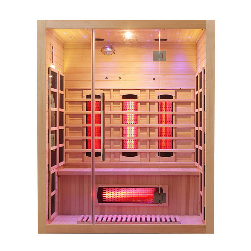 SAUNA EVOLUTION®  Full Spectrum Indoor Solid Wood Sauna Far Infrared 11