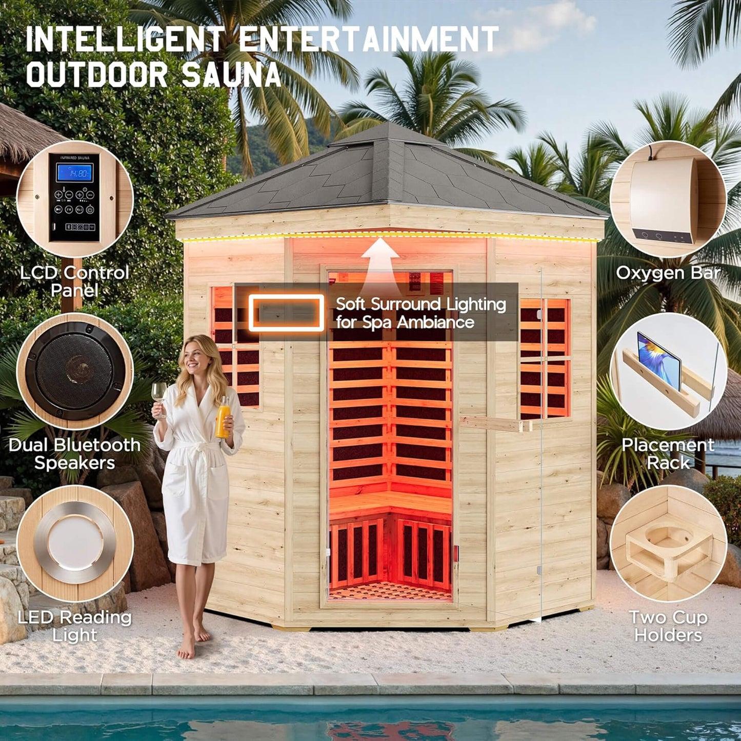Monaco Outdoor Infrared Sauna