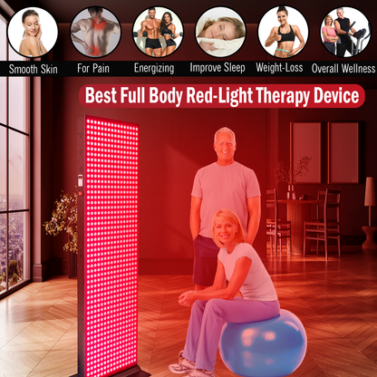 EXESAS 4000W Full Body Red Light Therapy Panel – 800 LEDs | 4 Wavelengths