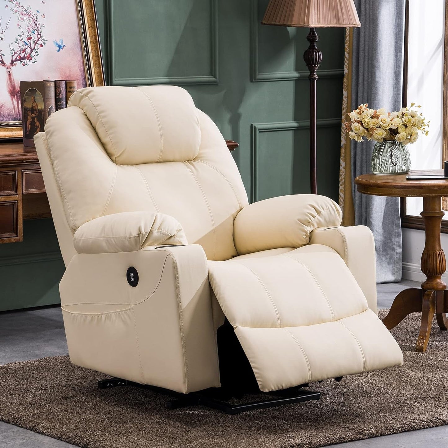 Electric Power Lift Recliner Chair Sofa with Massage and Heat