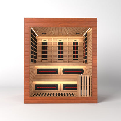 SAUNA EVOLUTION®  Indoor Dual-System Luxury Cabin Sauna Luna - 4