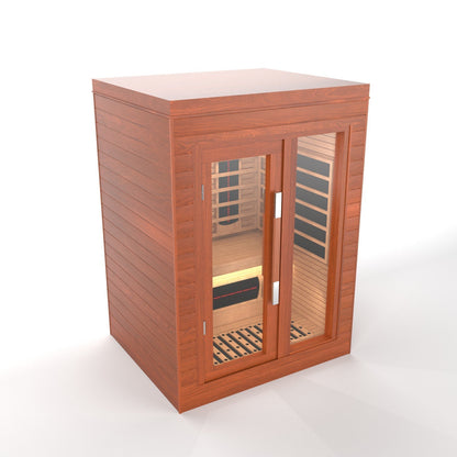 SAUNA EVOLUTION®  Indoor Full Spectrum Luxury Single-Layer Bench Cabin Sauna Luna - 2