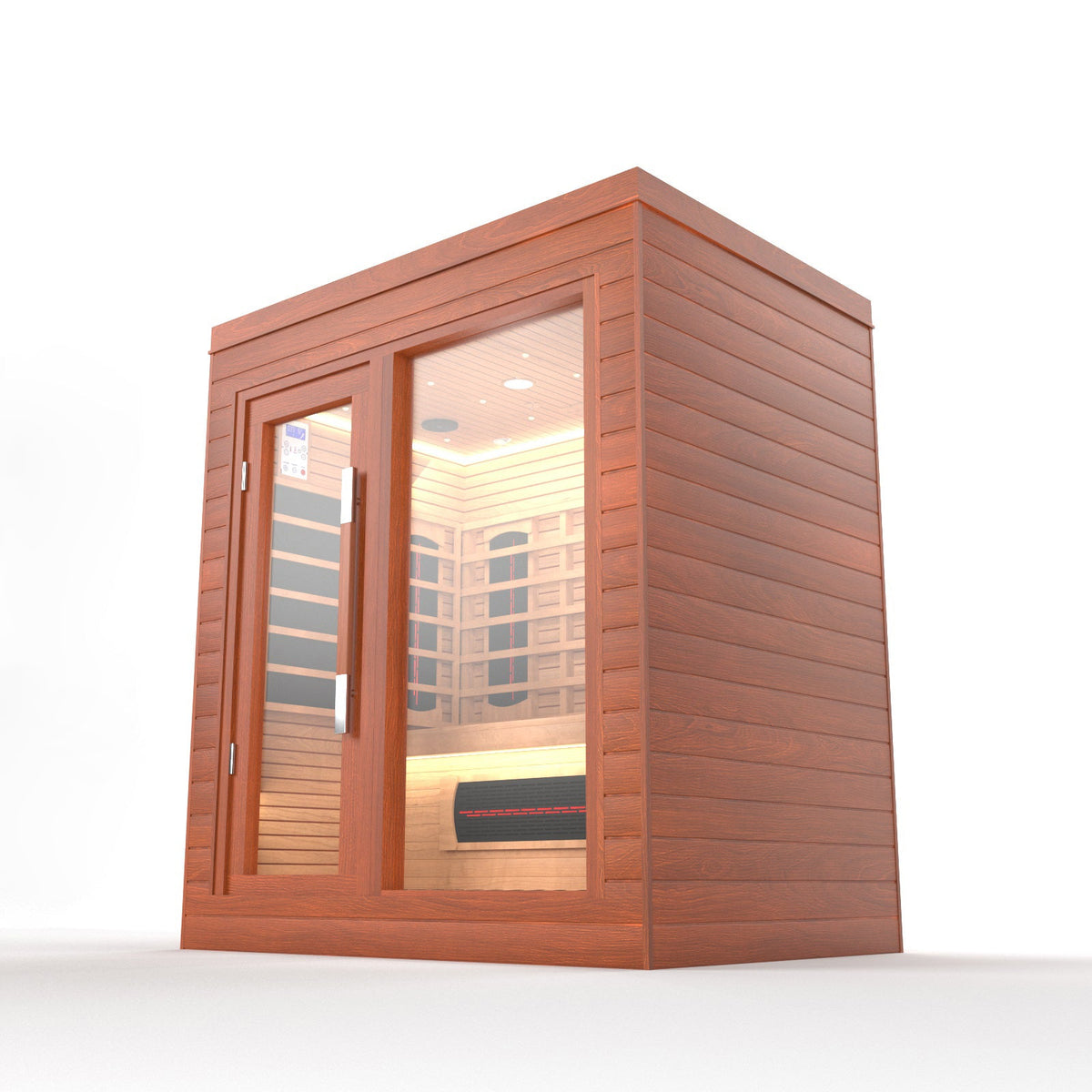 SAUNA EVOLUTION®  Indoor Full Spectrum Luxury Single-Layer Bench Cabin Sauna Luna - 2