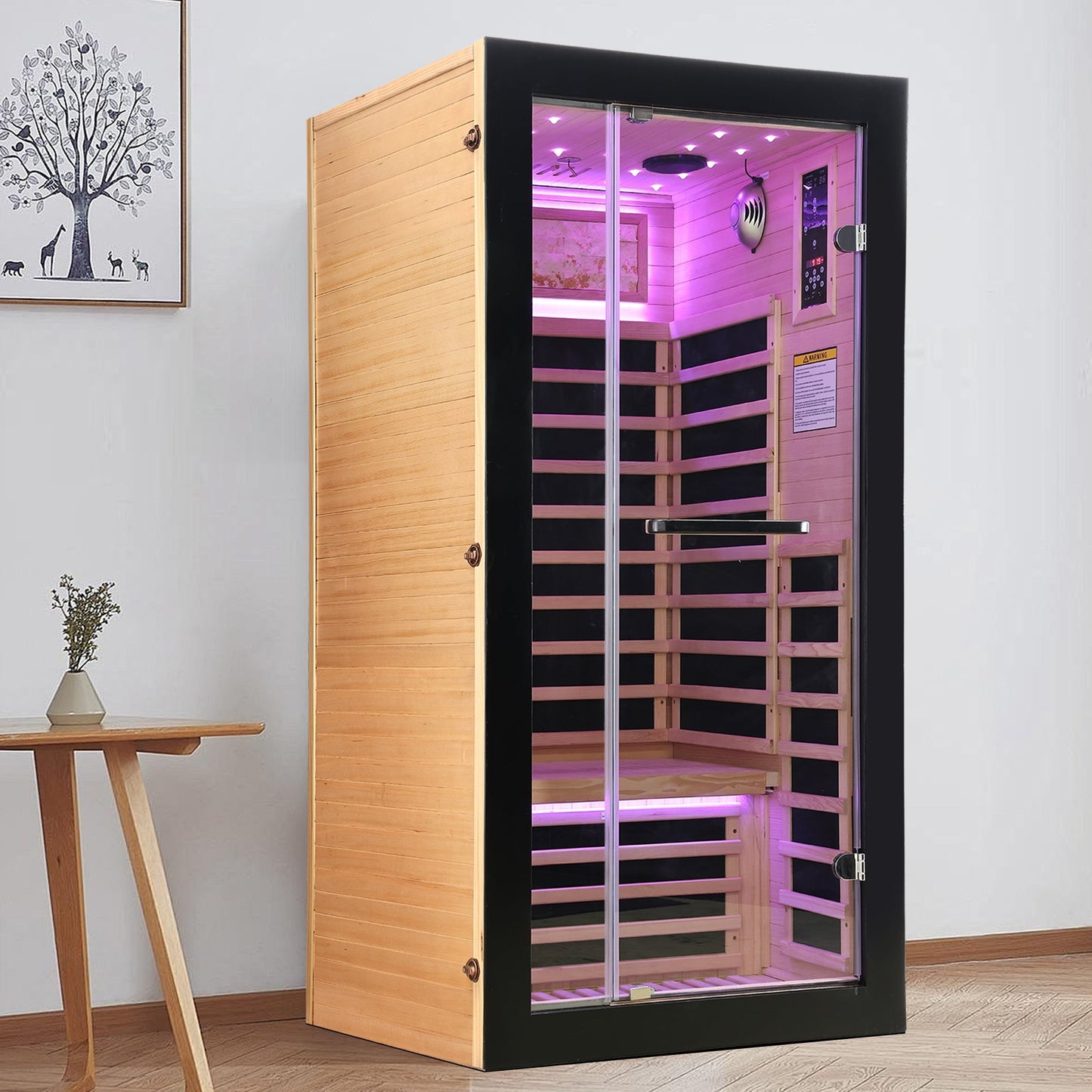 Infrared Sauna for 1 (Starry Sky Lighting)