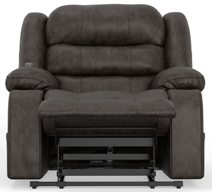 Tucker Power Lift Recliner, Heat & Massage – Steel, photo 2