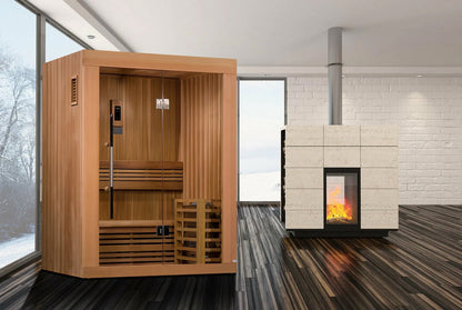 SAUNA EVOLUTION® 2 Person Traditional Steam Sauna Modern Relax