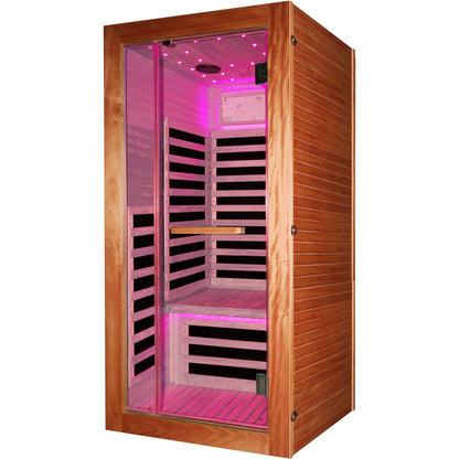 Infrared Sauna Room for 1 (American White Oak)