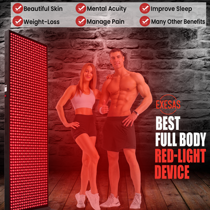 EXESAS 6080W Red Light Therapy Panel – 1216 LED