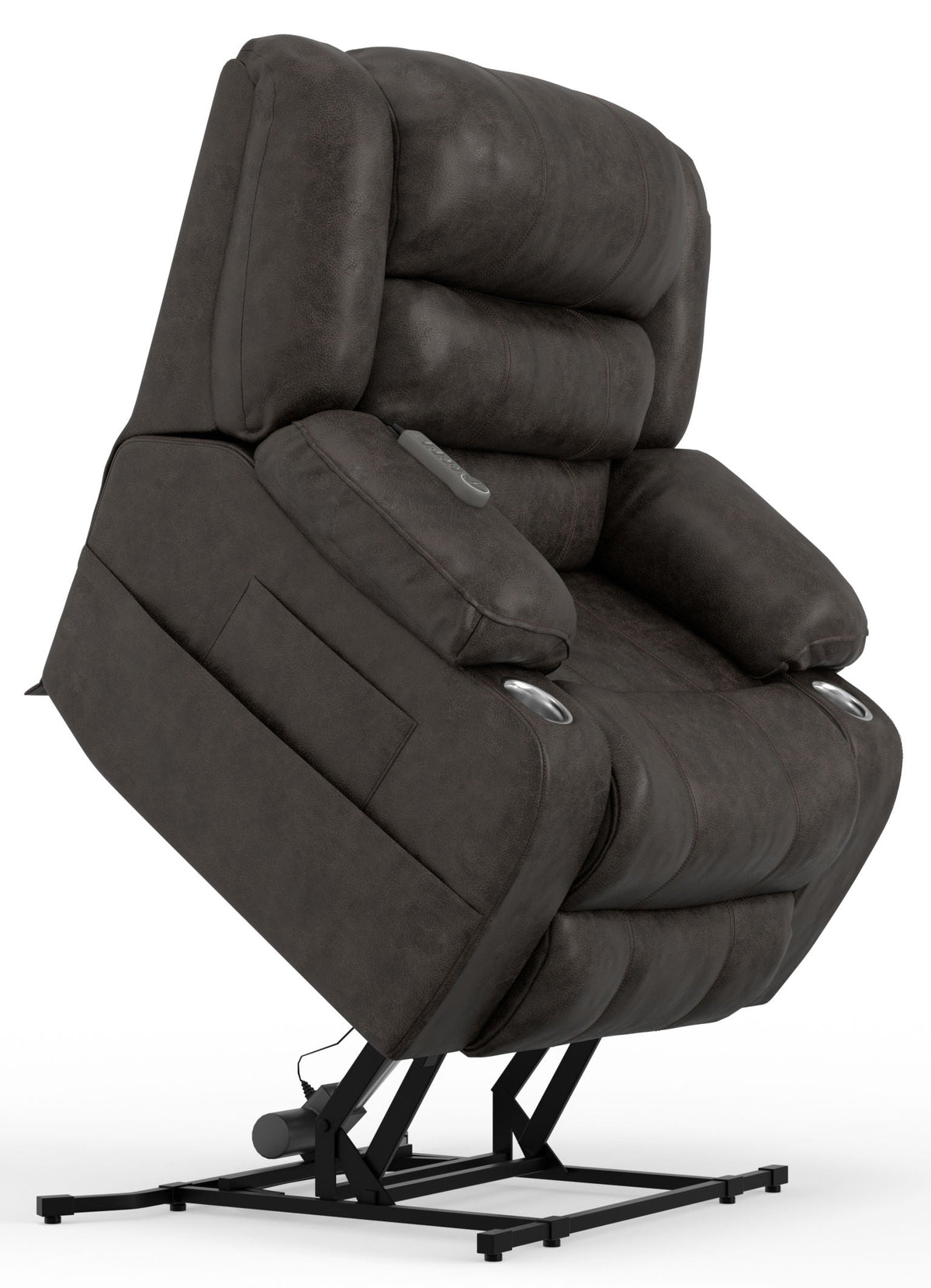 Tucker Power Lift Recliner, Heat & Massage – Steel, photo 3