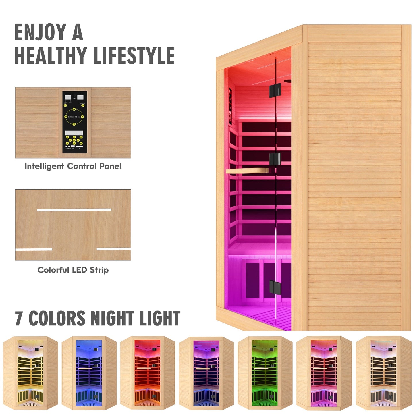 Infrared Sauna Room for 2 (Pentagon)