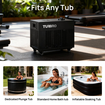 Frostcore Ice Bath Chiller - 1 HP Cold Plunge Water Chiller