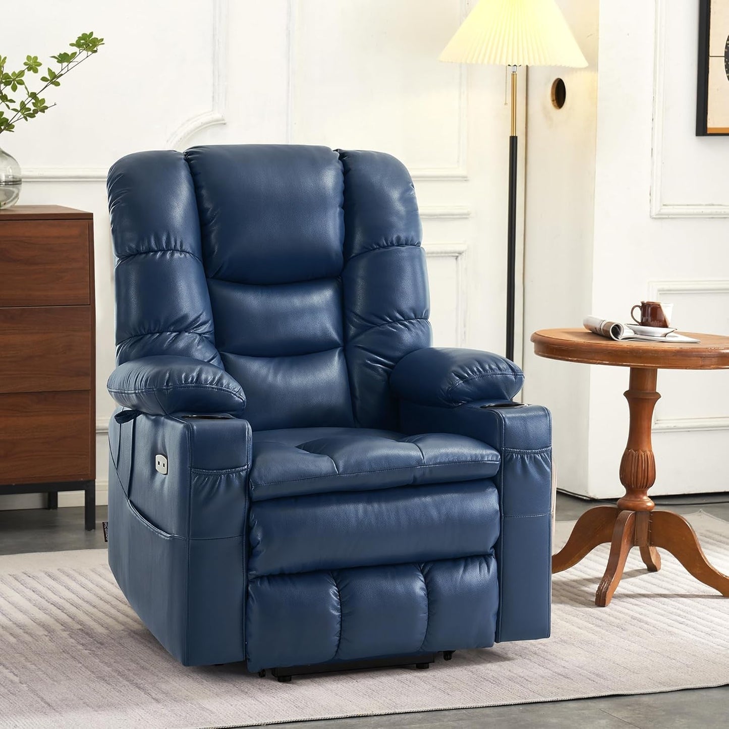 Dual Motor Power Lift Recliner Chair with Massage and Dual Heating