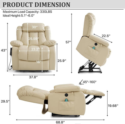 Dual Motor Large Power Lift Recliner Chair