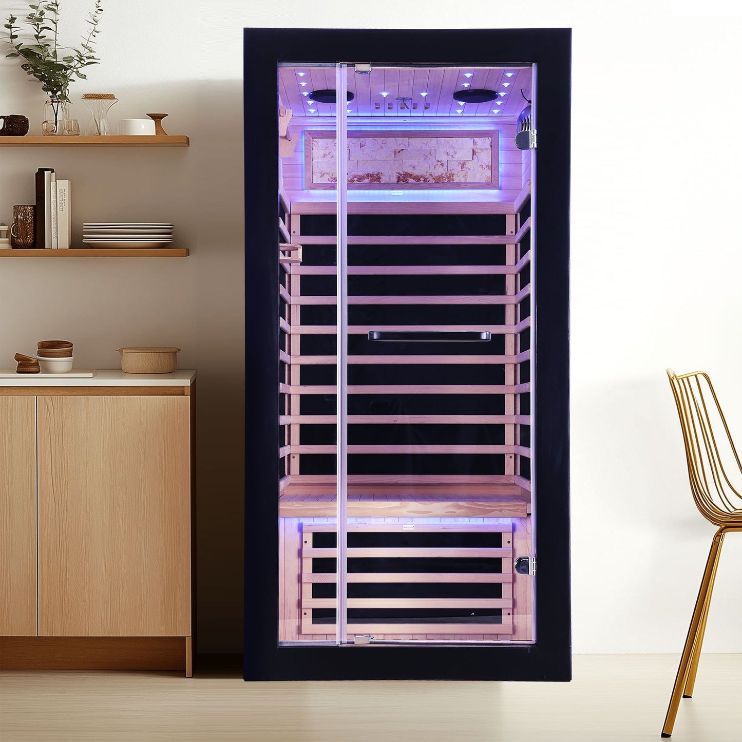 Infrared Sauna for 1 (Starry Sky Lighting)