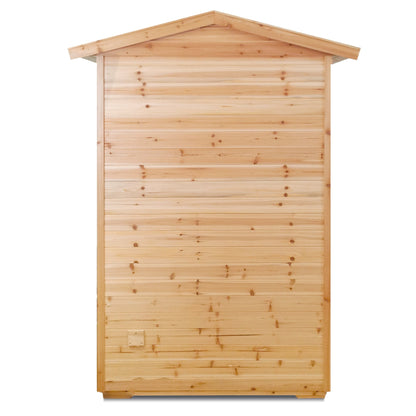 Outdoor Infrared Sauna Room for 2 (Old Fir)