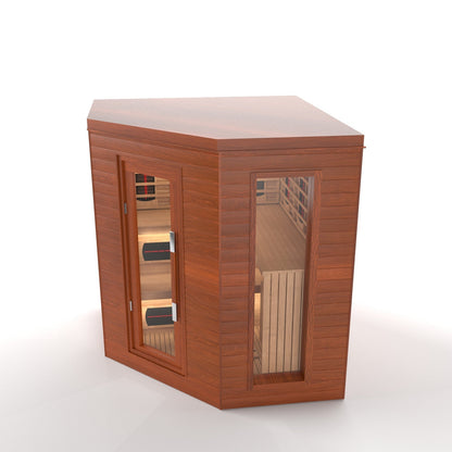 SAUNA EVOLUTION®  Indoor Luxury Cabin Corner Sauna Luna - 1
