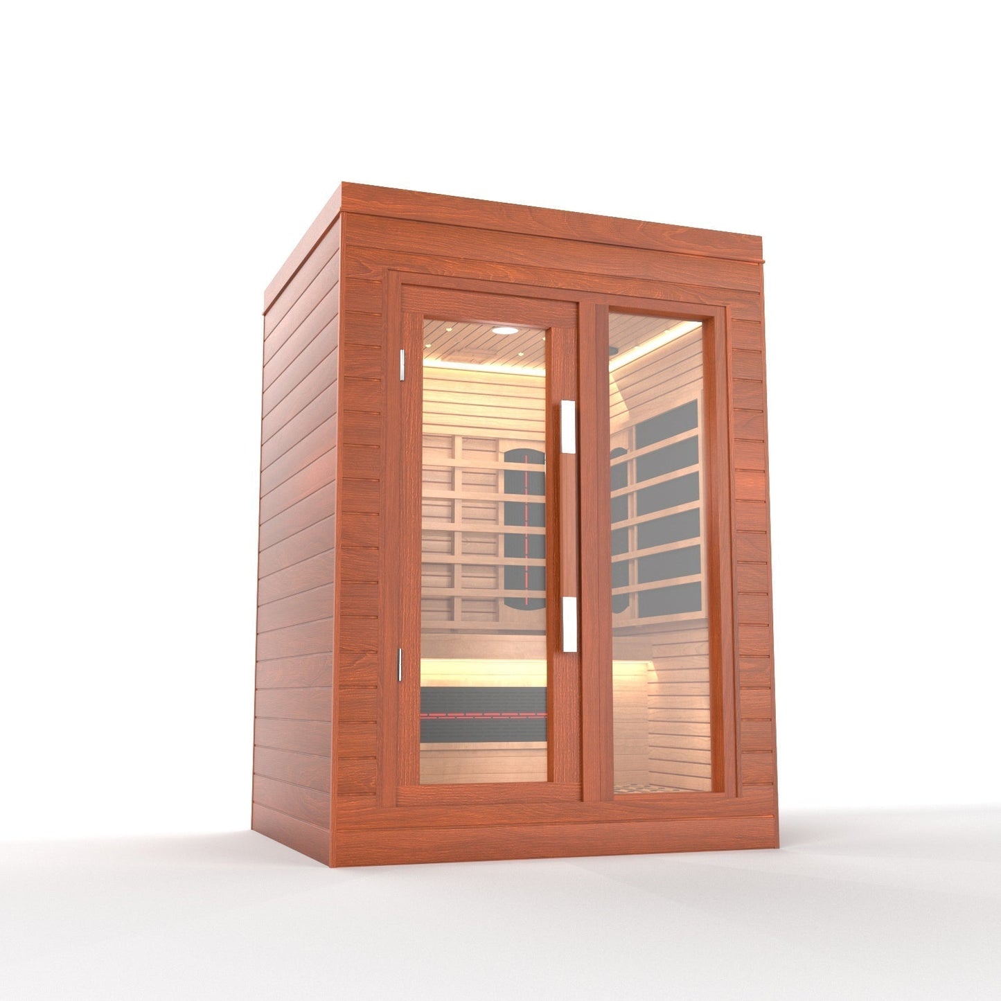 SAUNA EVOLUTION®  Indoor Full Spectrum Luxury Single-Layer Bench Cabin Sauna Luna - 2