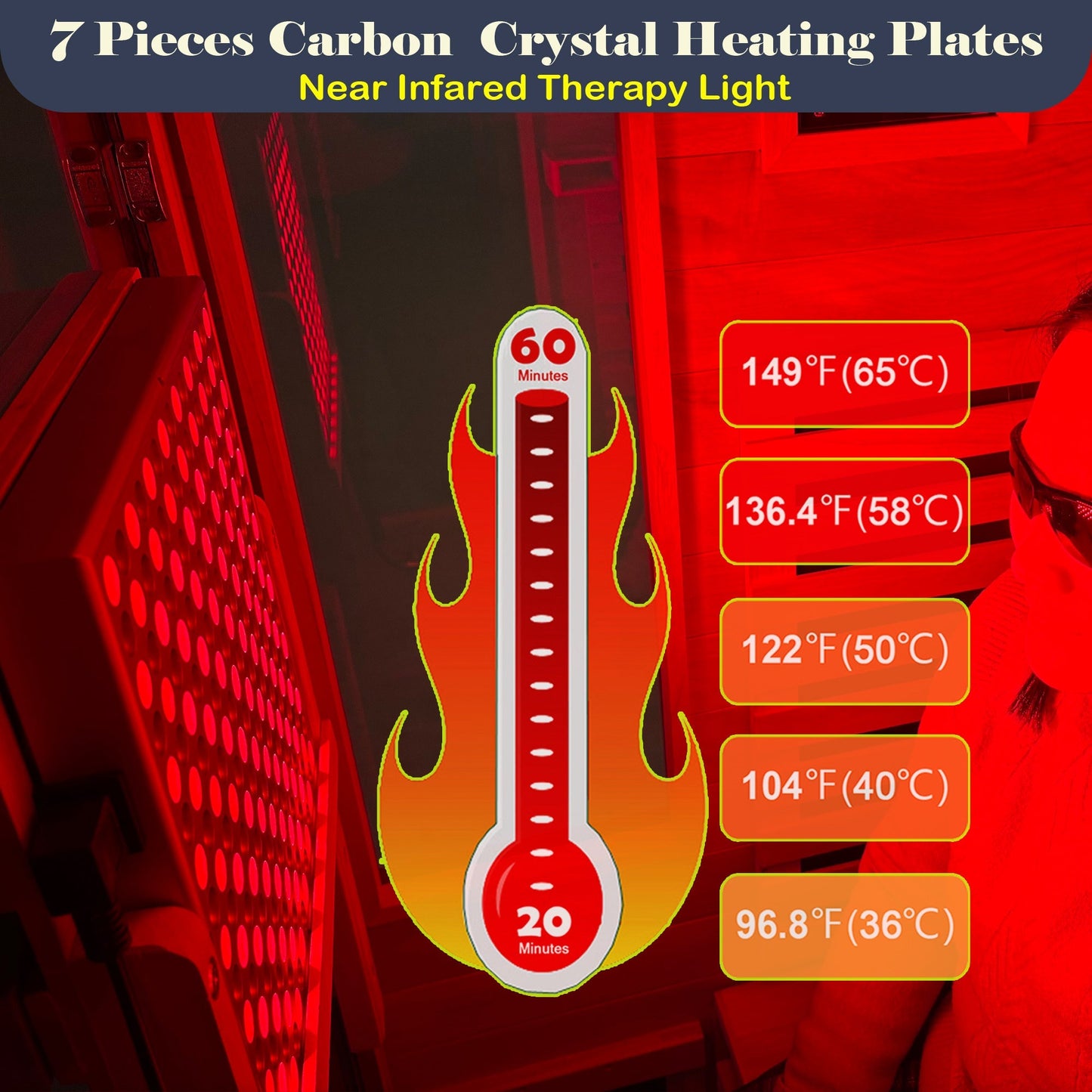 Full Spectrum Infrared Sauna for 1