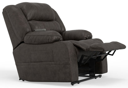 Tucker Power Lift Recliner, Heat & Massage – Steel, photo 4