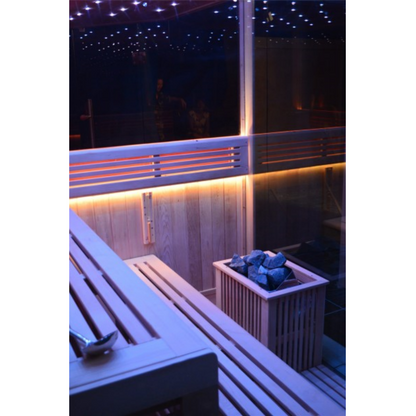 SAUNA EVOLUTION®  Indoor New Exclusive Mirror Steam Sauna Glass 13