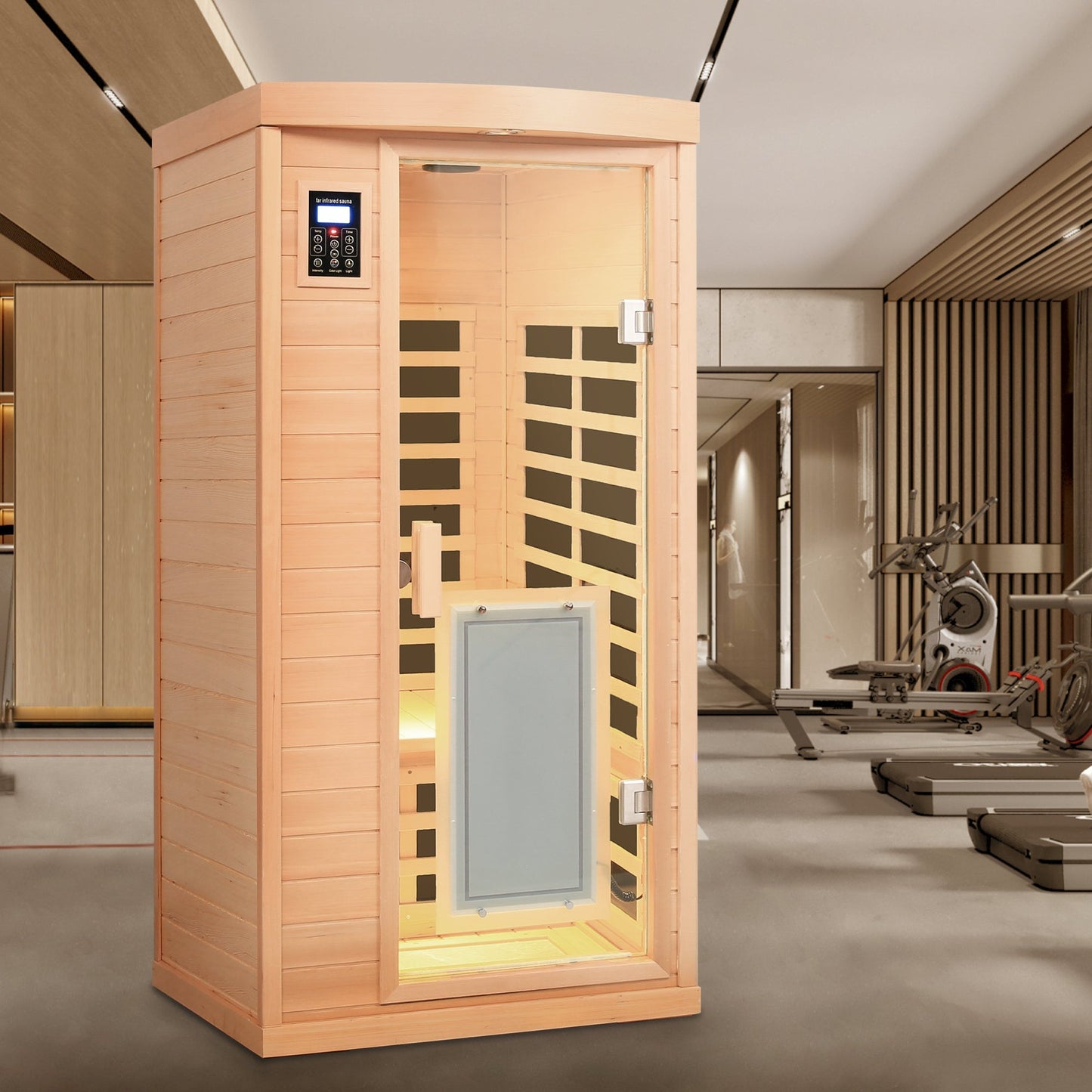 Infrared Sauna Room for 1 (Canadian Hemlock)